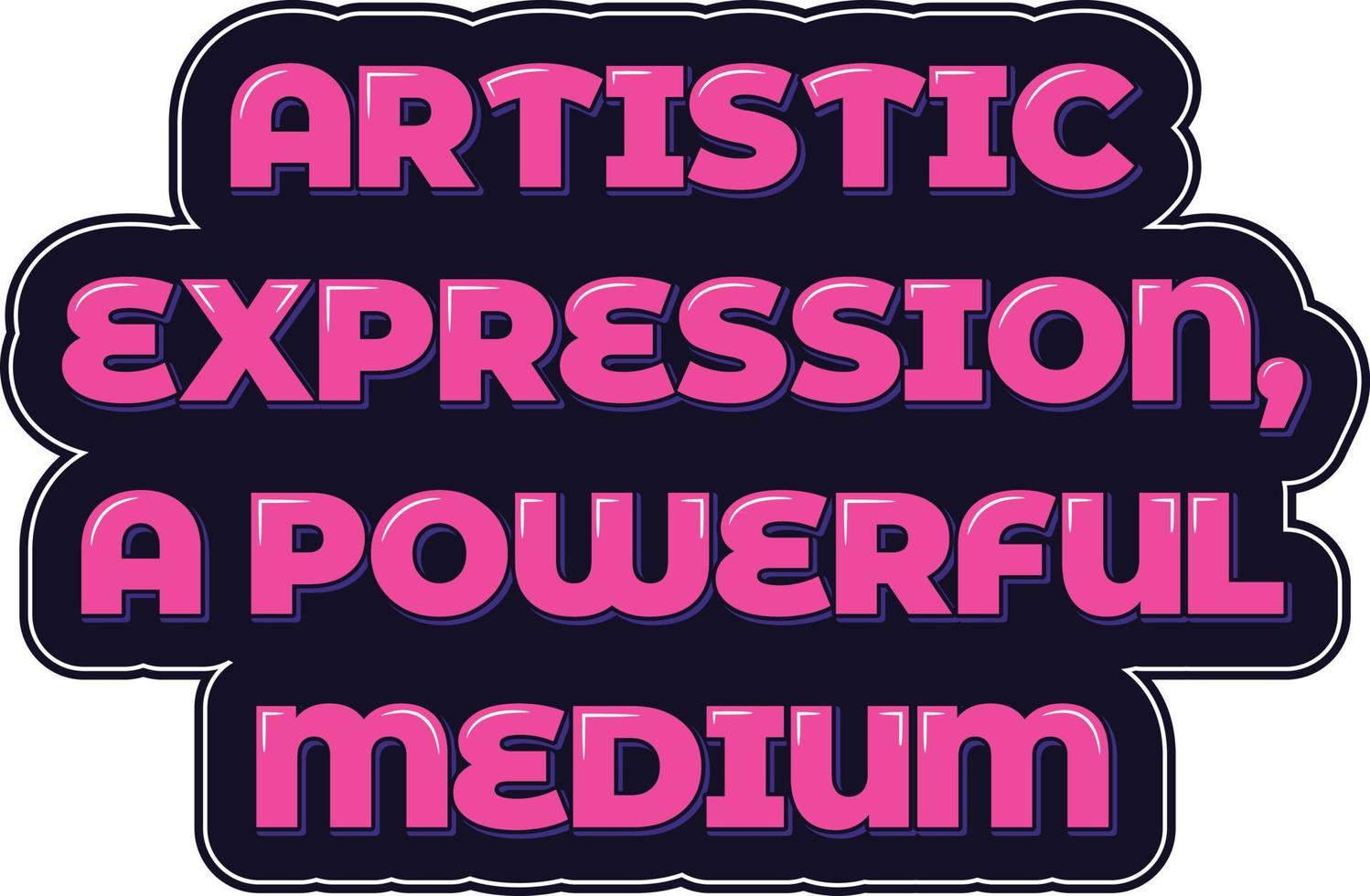 The Power of Artistic Expression vector