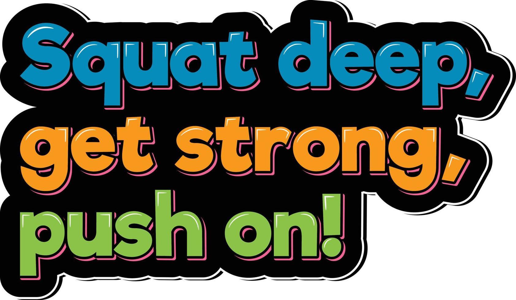 Push On Vector Lettering