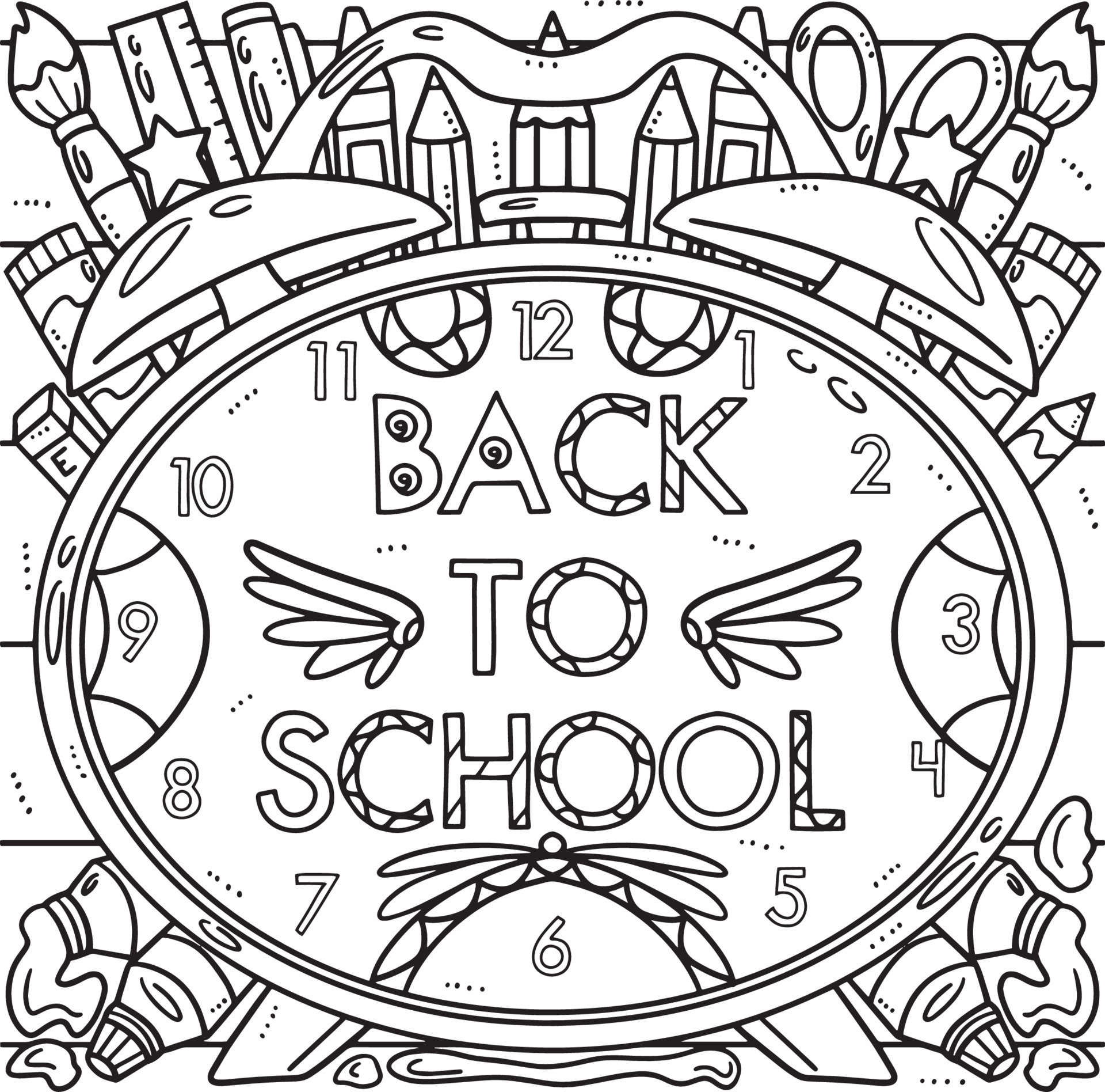 first day of school coloring pages