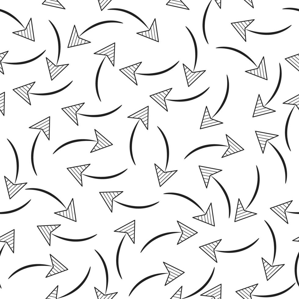 Seamless pattern with arrows on a white background vector