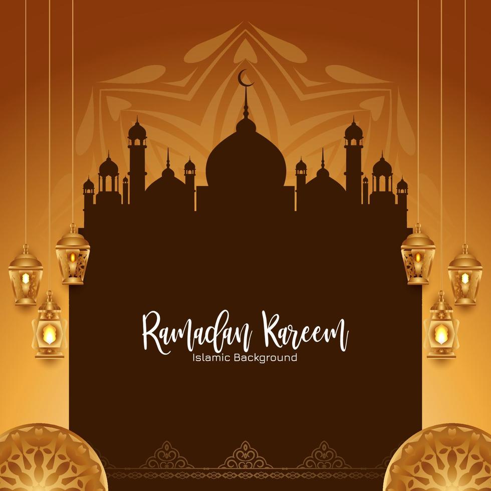 Ramadán kareem islámico festival atista elegante antecedentes vector