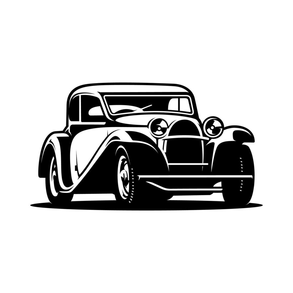 luxury vintage car illustration vector