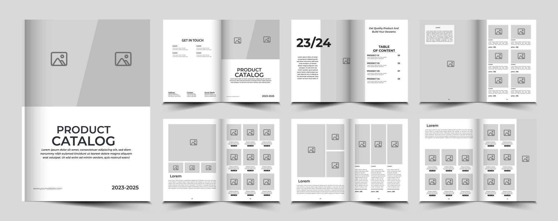 Product catalog or catalogue template design vector