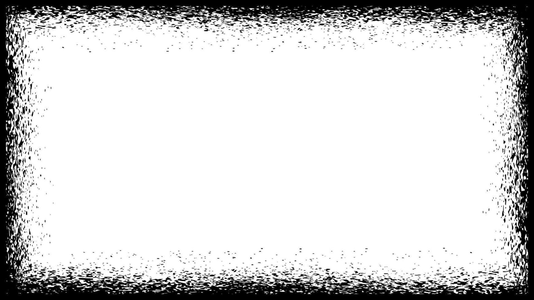 Grunge frame border on white background vector