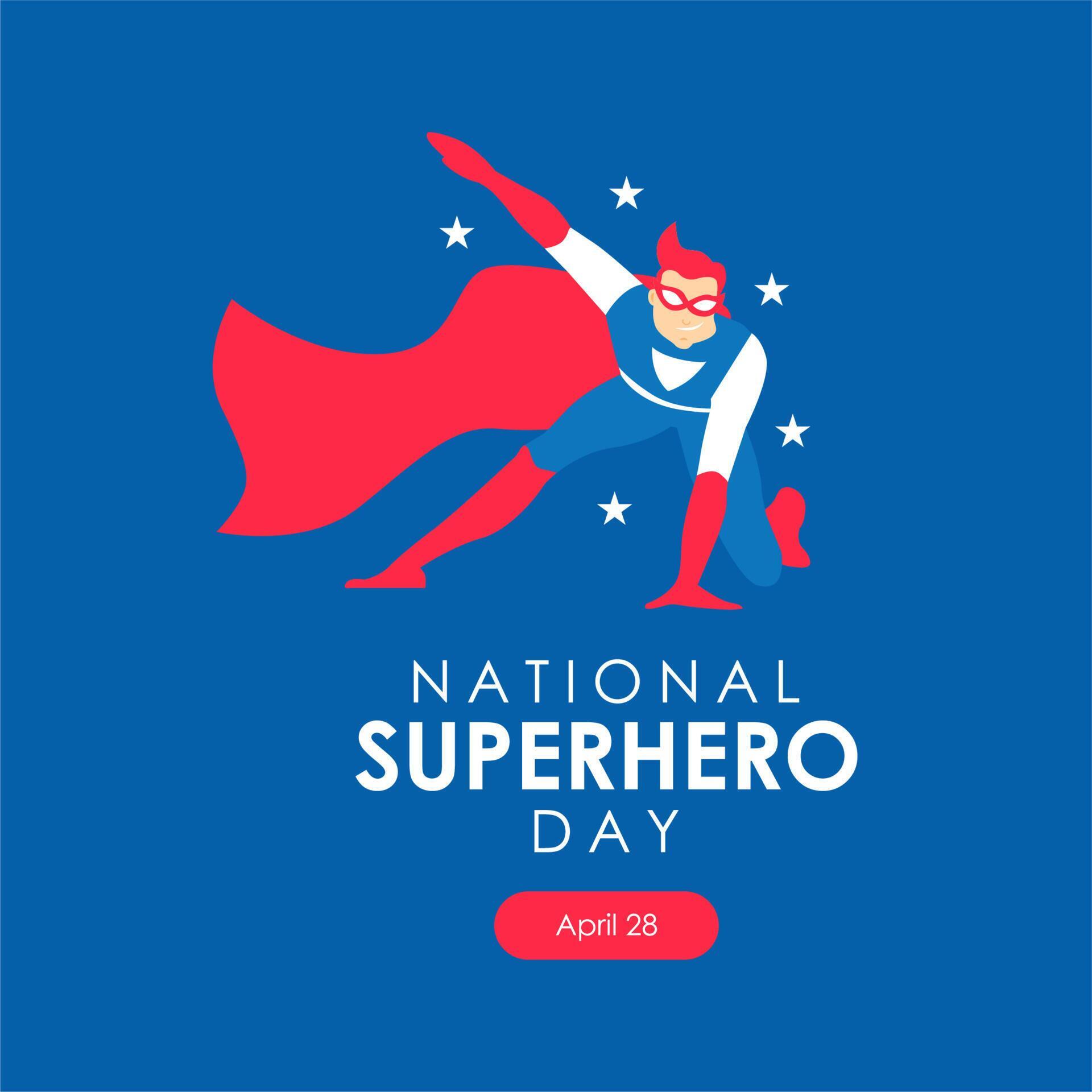 national superhero day background template vector stock 21517359 Vector