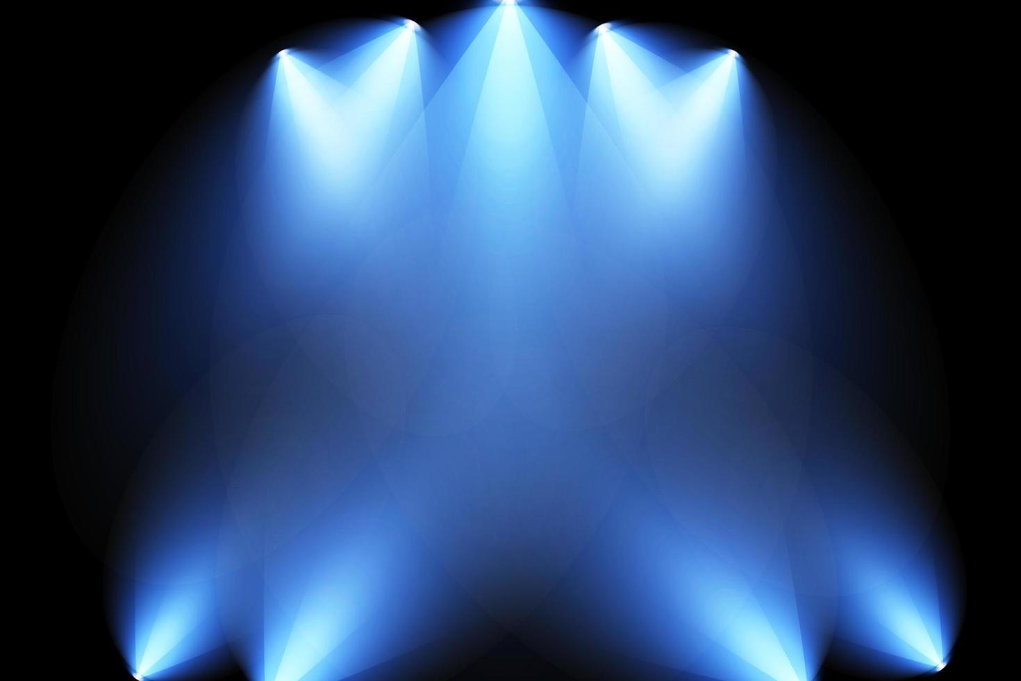 Blue Spotlights. Scene. Light Effects. Glow light effect. vector