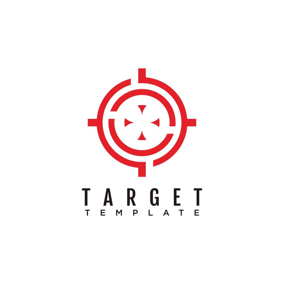 Target logo arrow design icon vector illustration