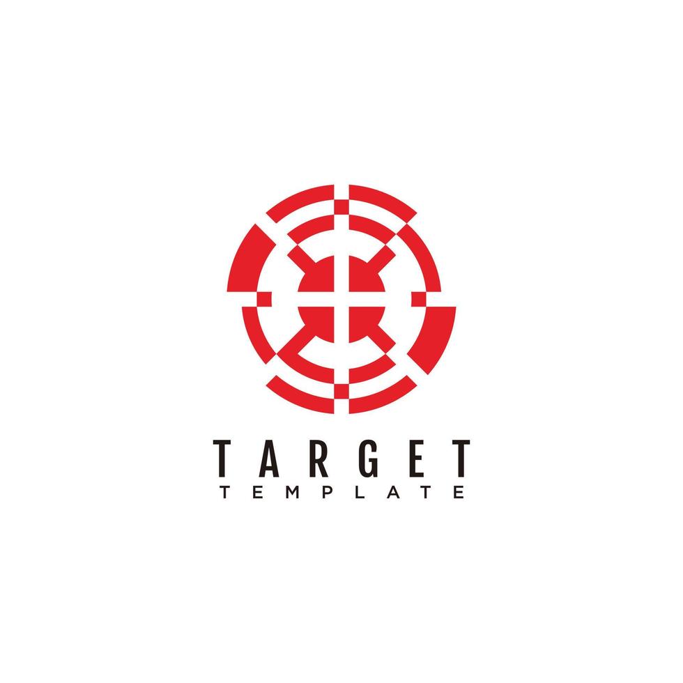 Target logo arrow design icon vector illustration