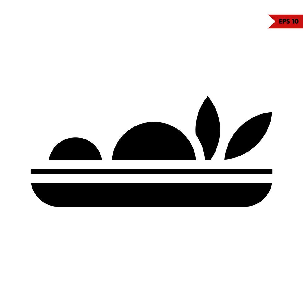 grocery and vegetable glyph icon vector