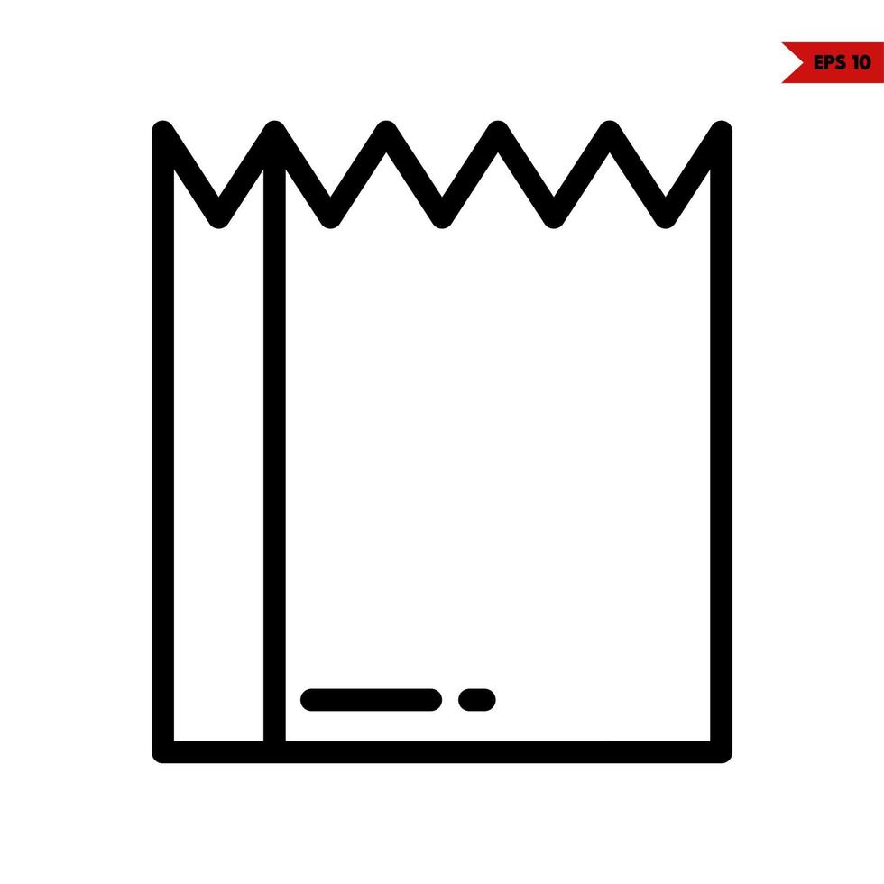 grocery and vegetable line icon vector