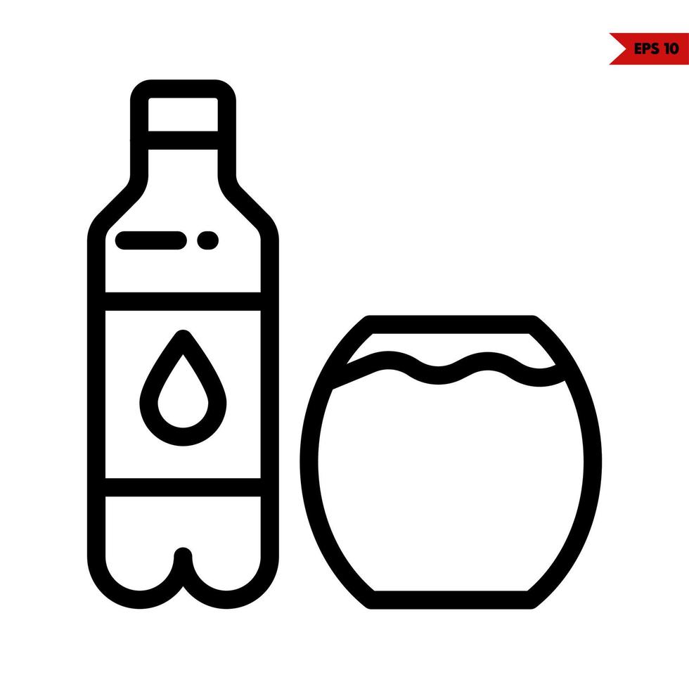 grocery and vegetable line icon vector