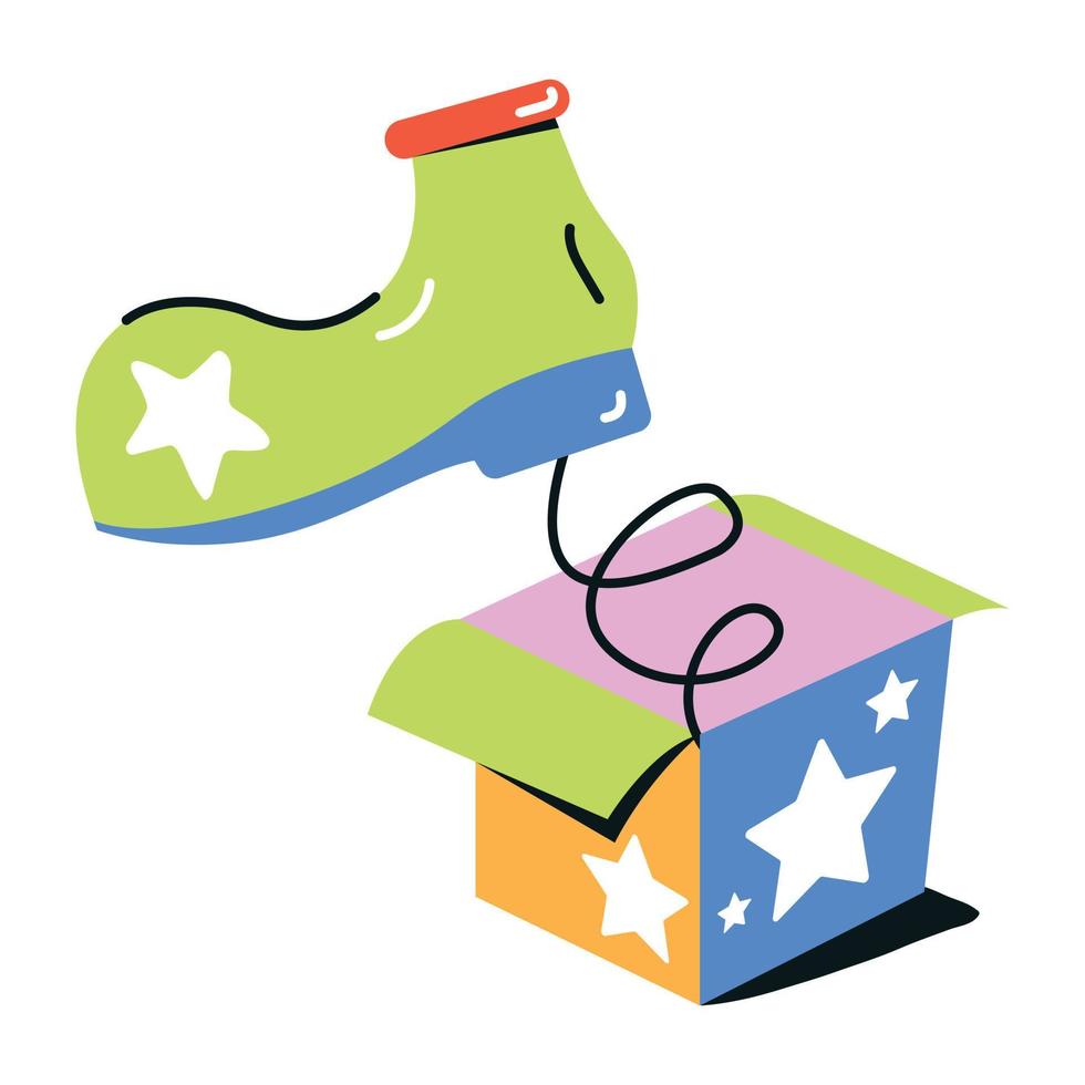 Trendy Shoe Joke vector