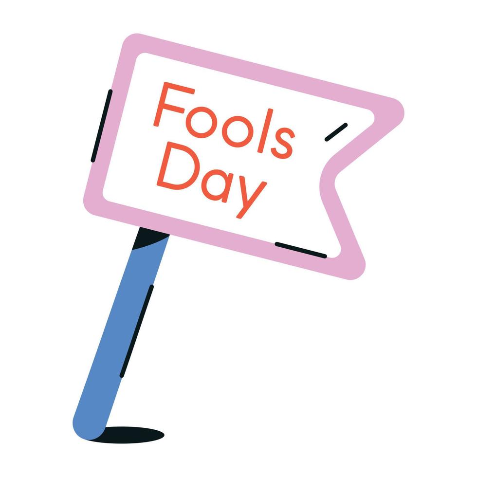 Trendy Fools Day vector