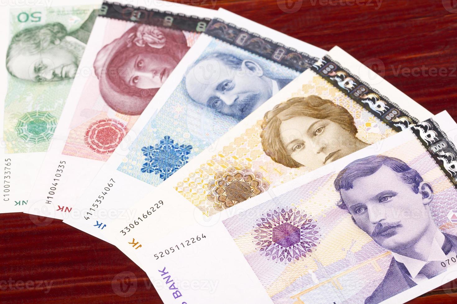 Old Norwegian krone a business background photo