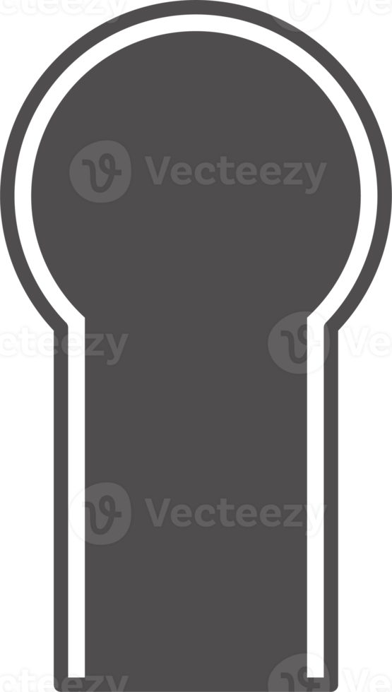 Arabic window and door. Silhouette of Islamic architecture element png