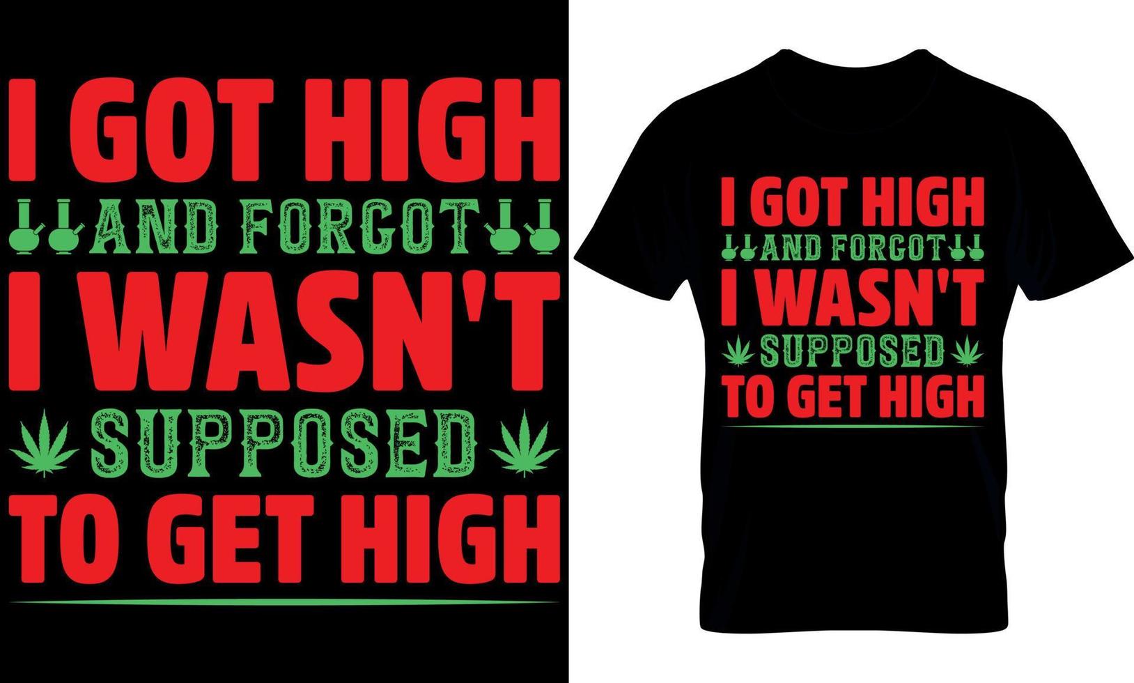 weed t-shirt design vector