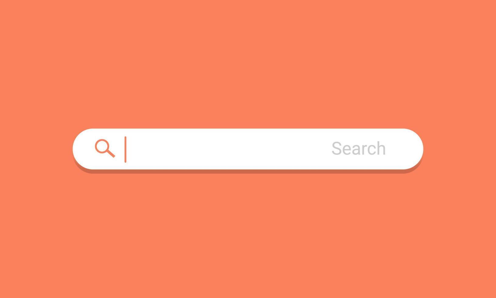 Search bar template. Browser button for website and user interface. Vector illustration