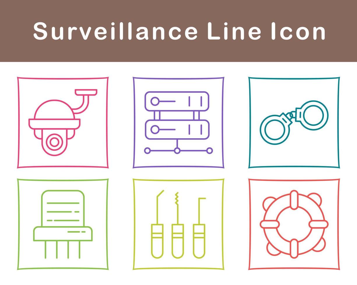 Surveillance Vector Icon Set