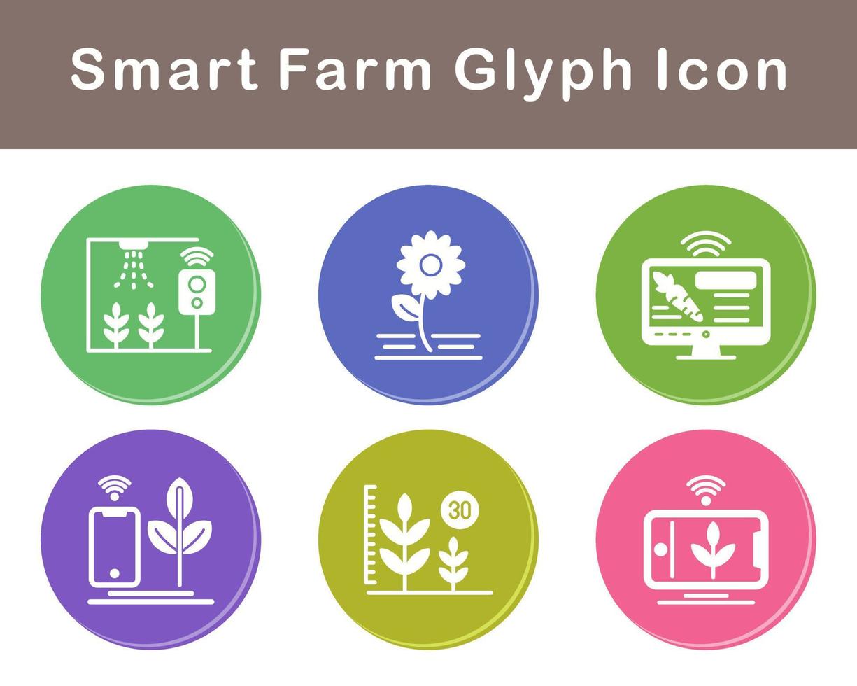 Smart Farm Vector Icon Set