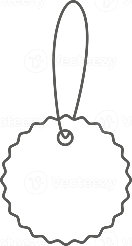 prix étiquette pour vente ou bagage. contour ancien étiquette illustration png