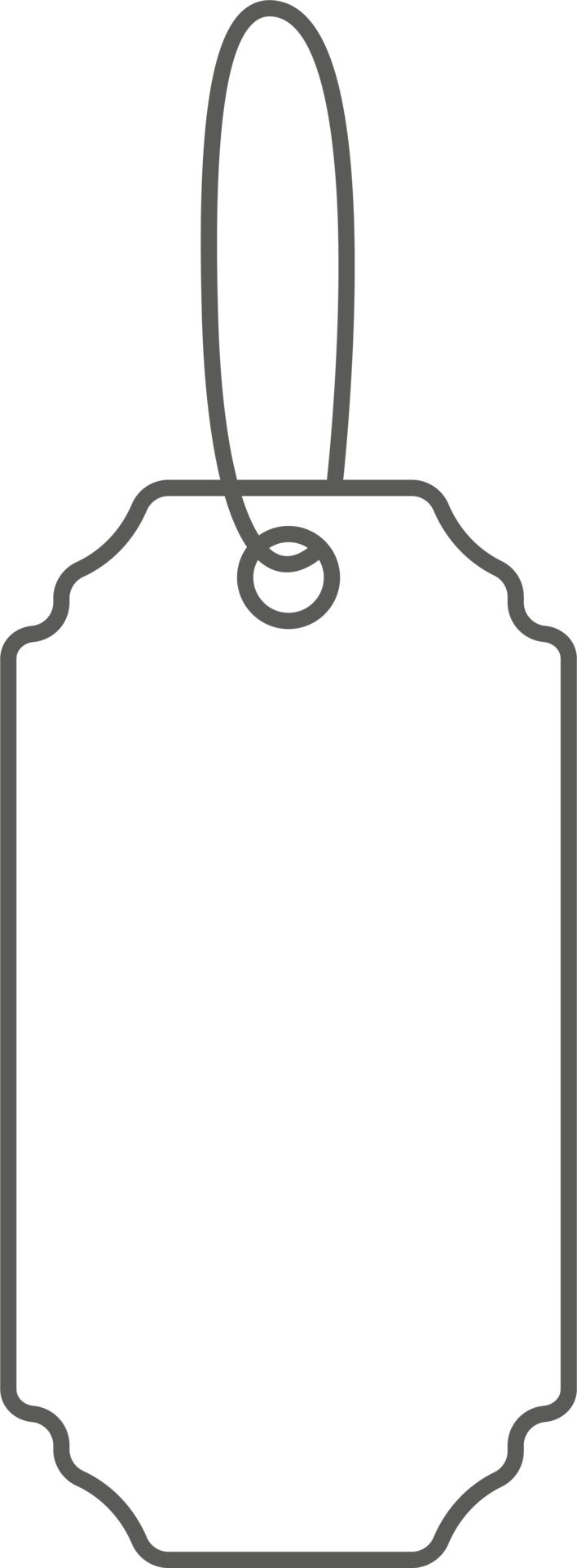 Price tag for sale or luggage. Outline vintage label illustration
