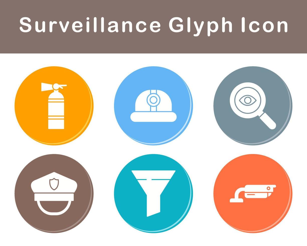 Surveillance Vector Icon Set