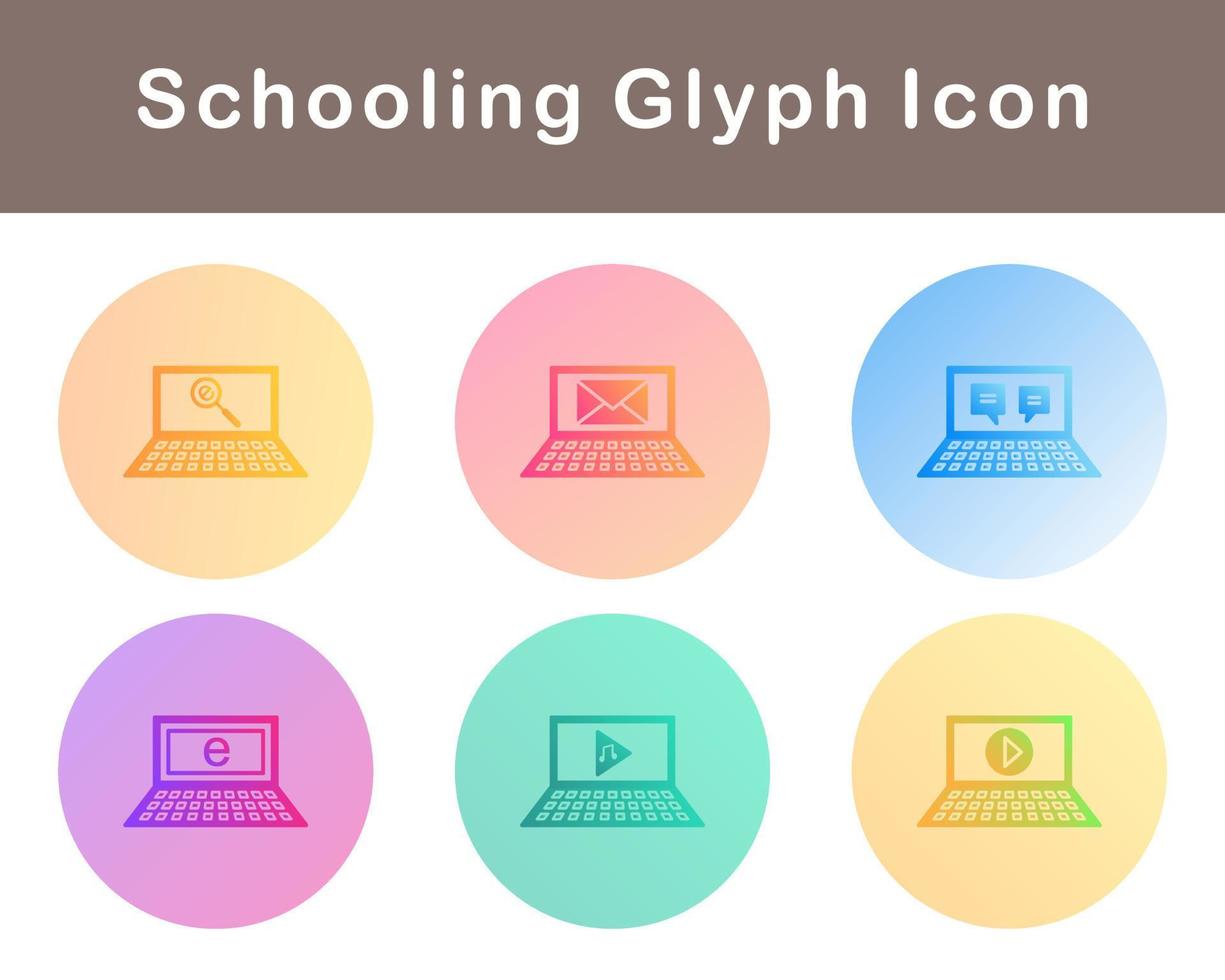 Schooling Vector Icon Set