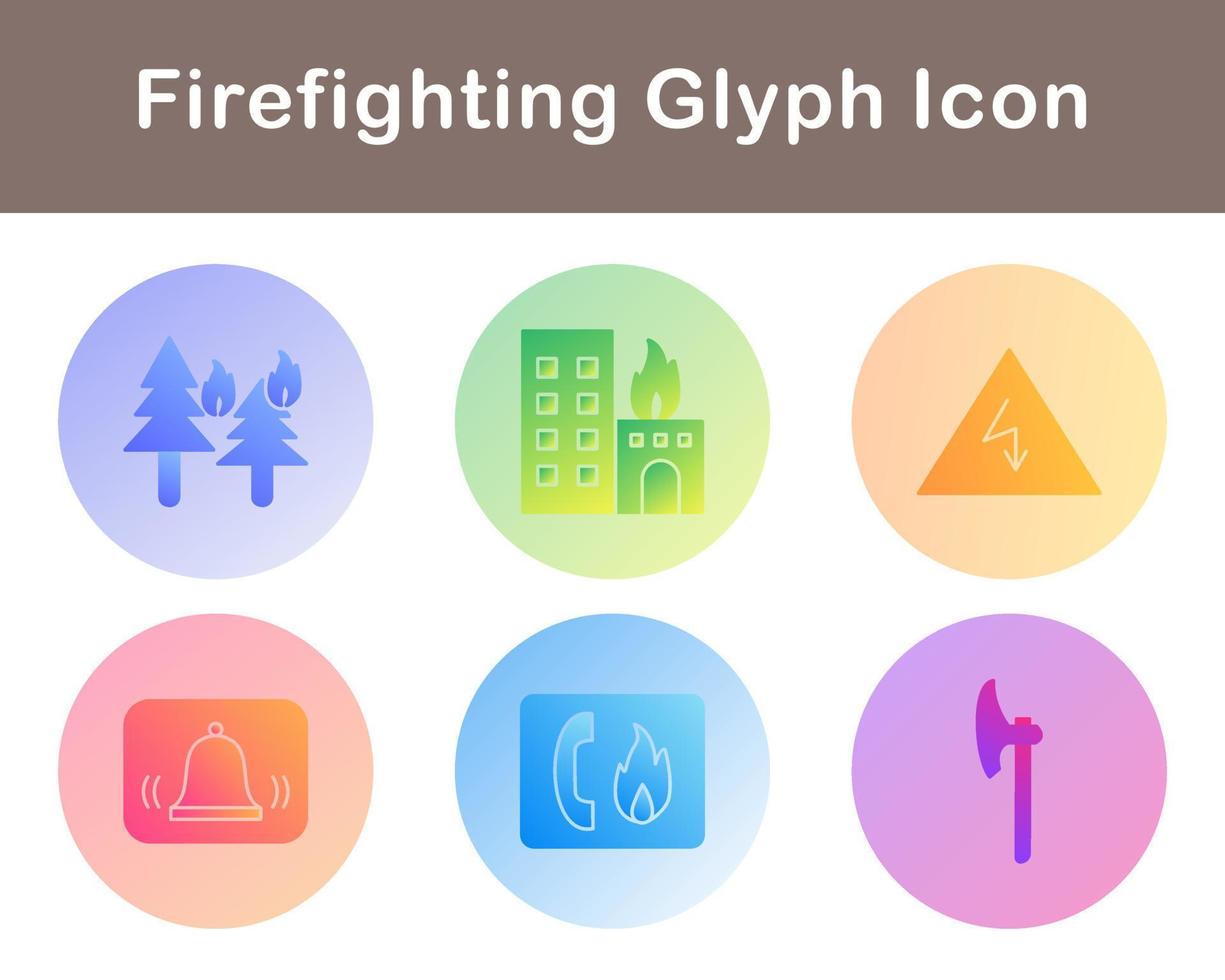 Firefighting Vector Icon Set