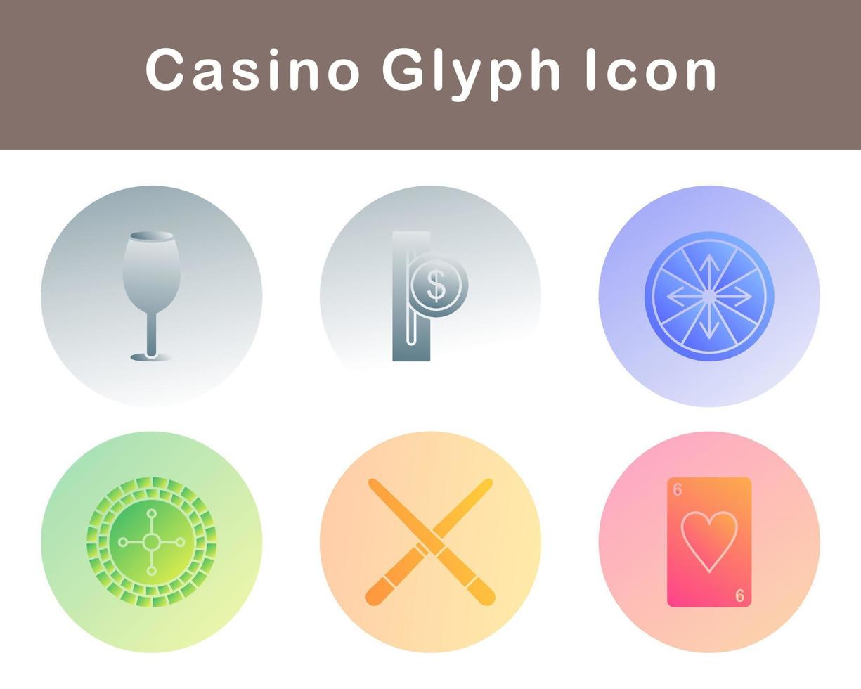 casino vector icono conjunto