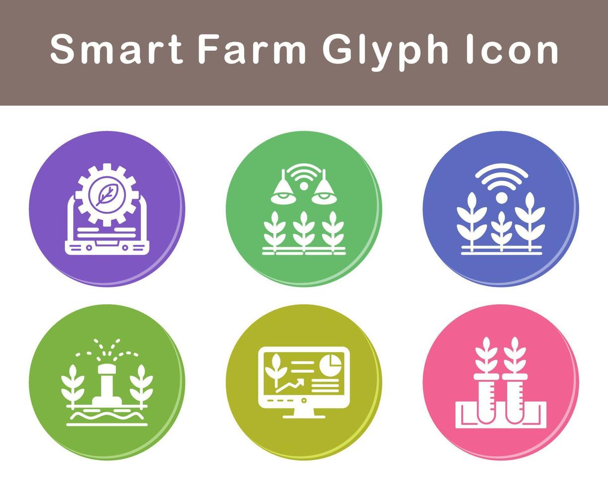 Smart Farm Vector Icon Set