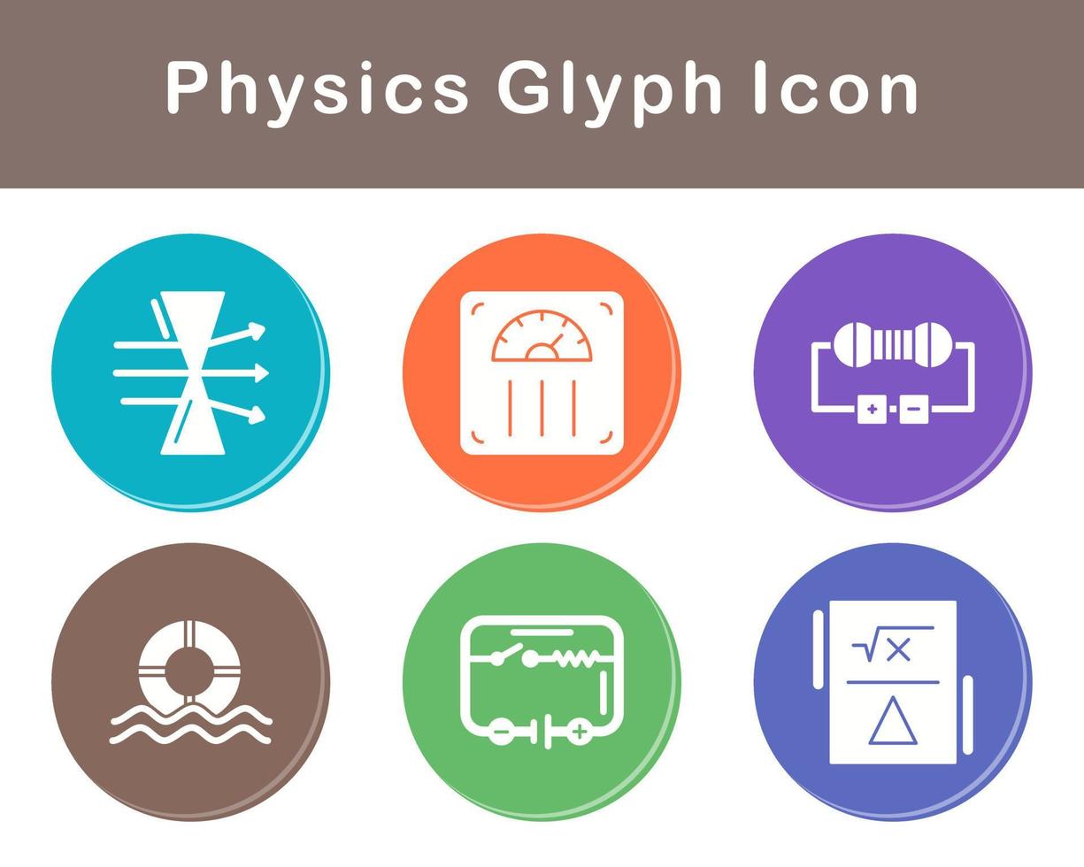 Physics Vector Icon Set