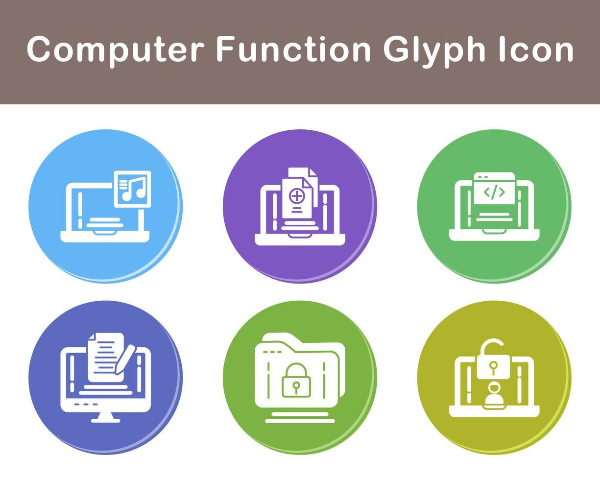 Computer Function Vector Icon Set 21518629 Vector Art at Vecteezy