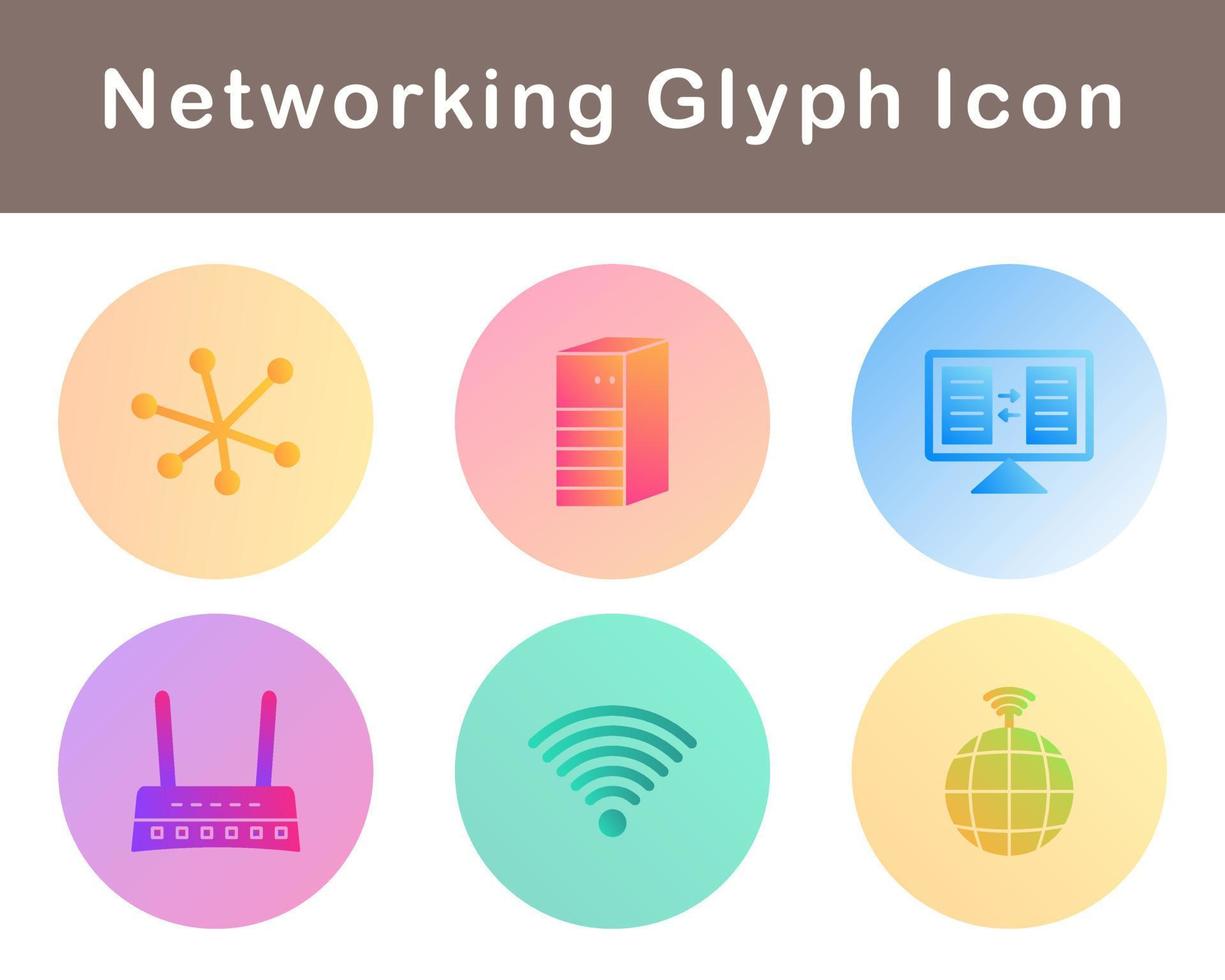 Networking Vector Icon Set