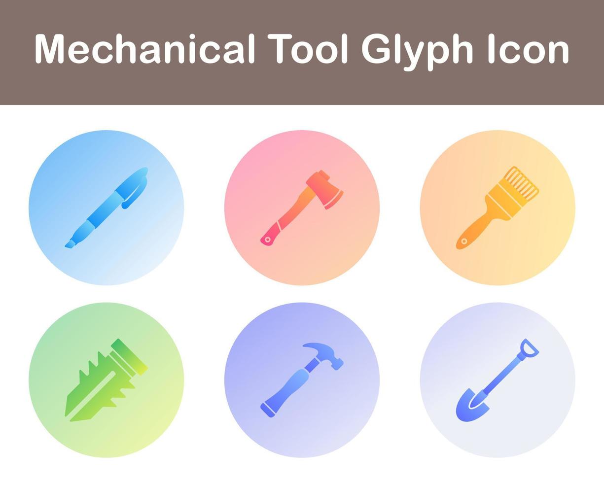 Mechanical Tool Vector Icon Set