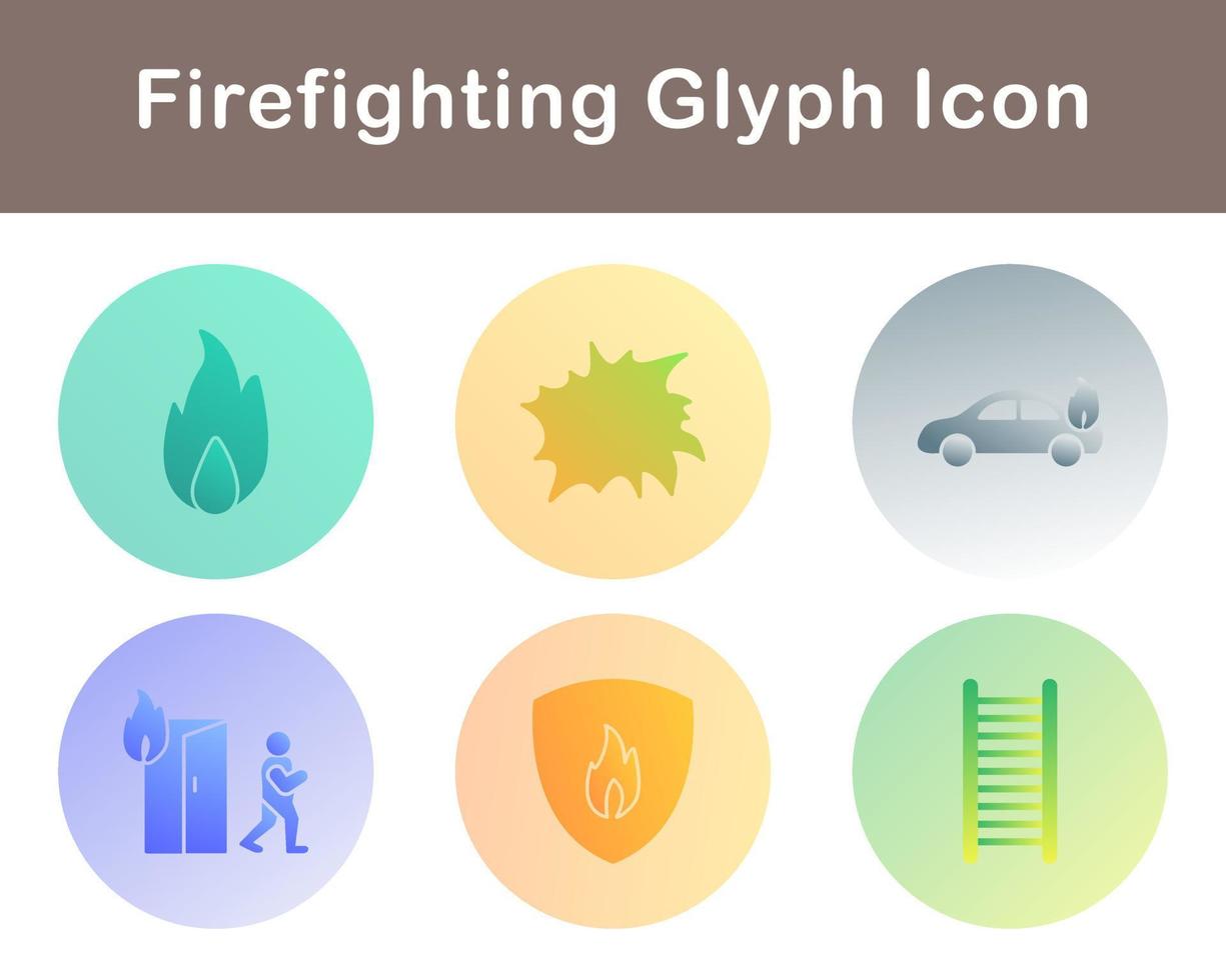 Firefighting Vector Icon Set
