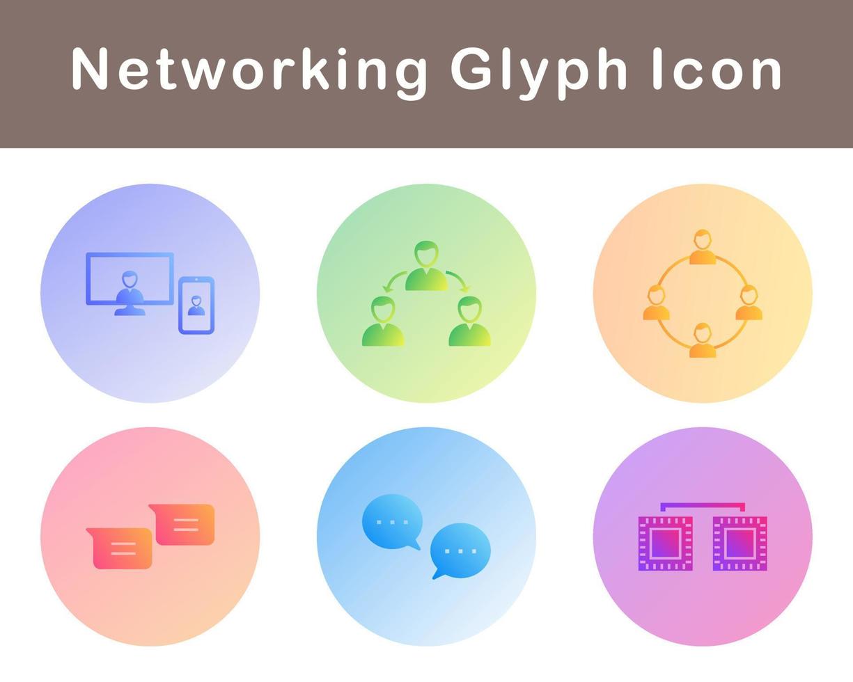 Networking Vector Icon Set