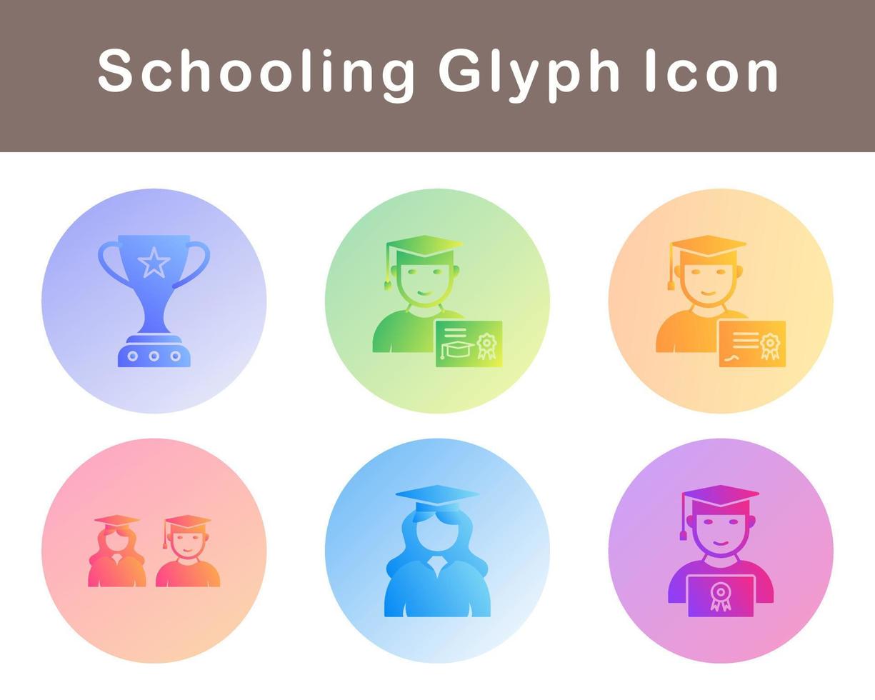 Schooling Vector Icon Set