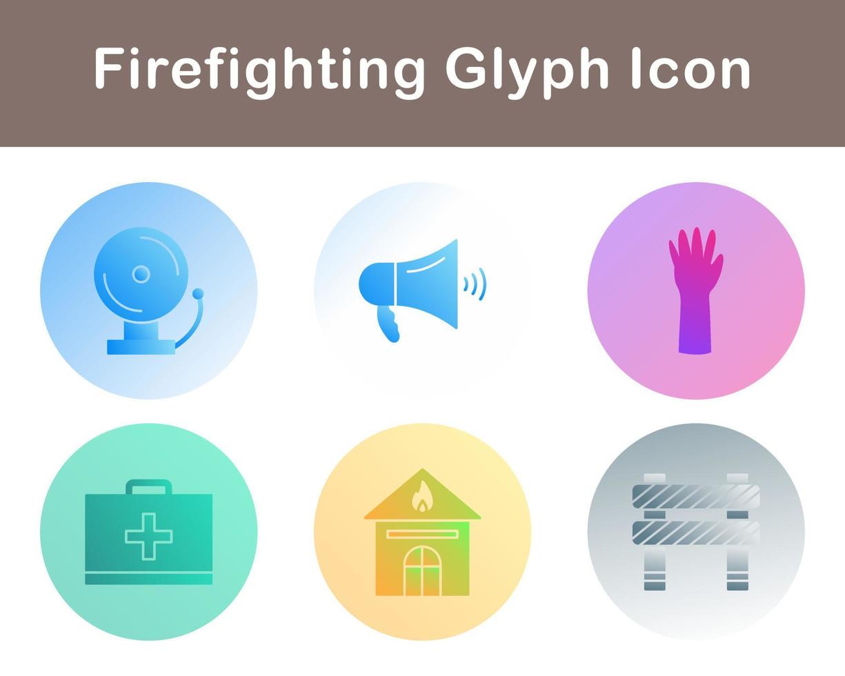 Firefighting Vector Icon Set