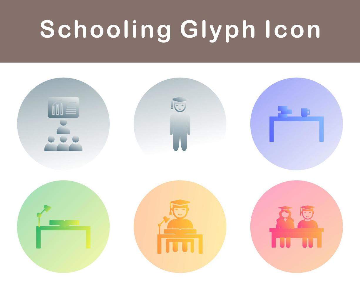 Schooling Vector Icon Set