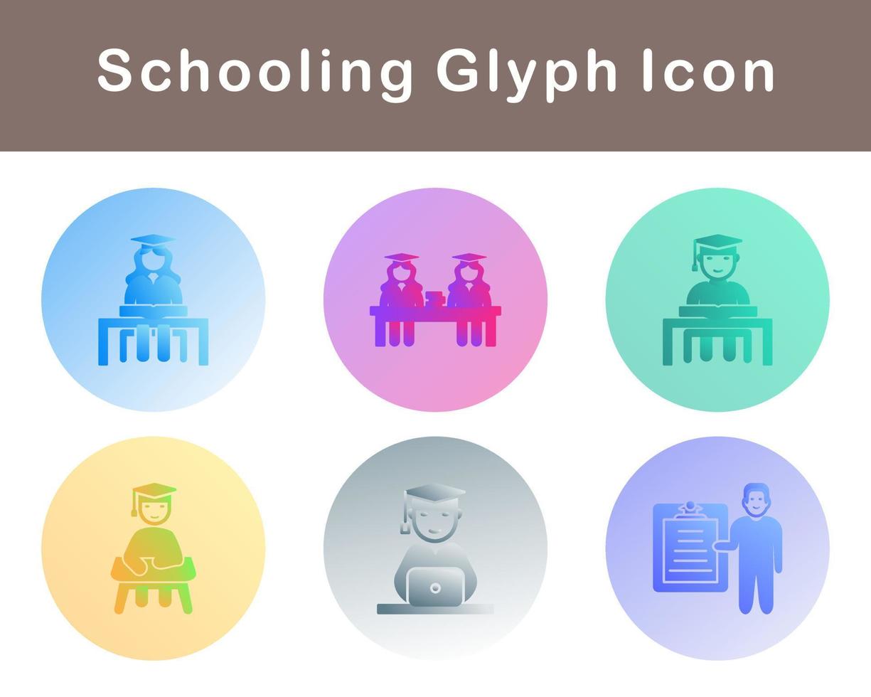 Schooling Vector Icon Set