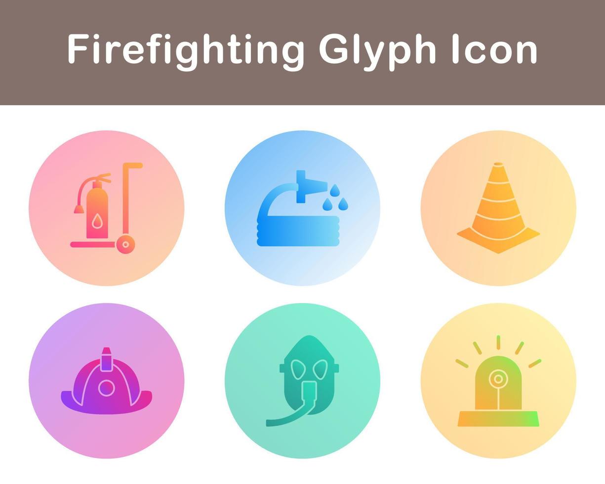 Firefighting Vector Icon Set