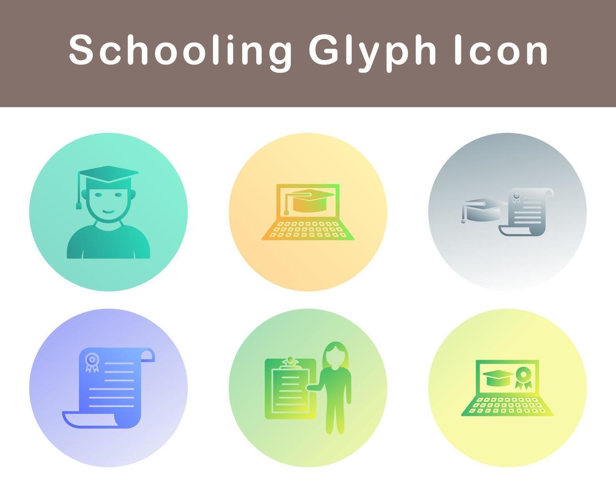 Schooling Vector Icon Set