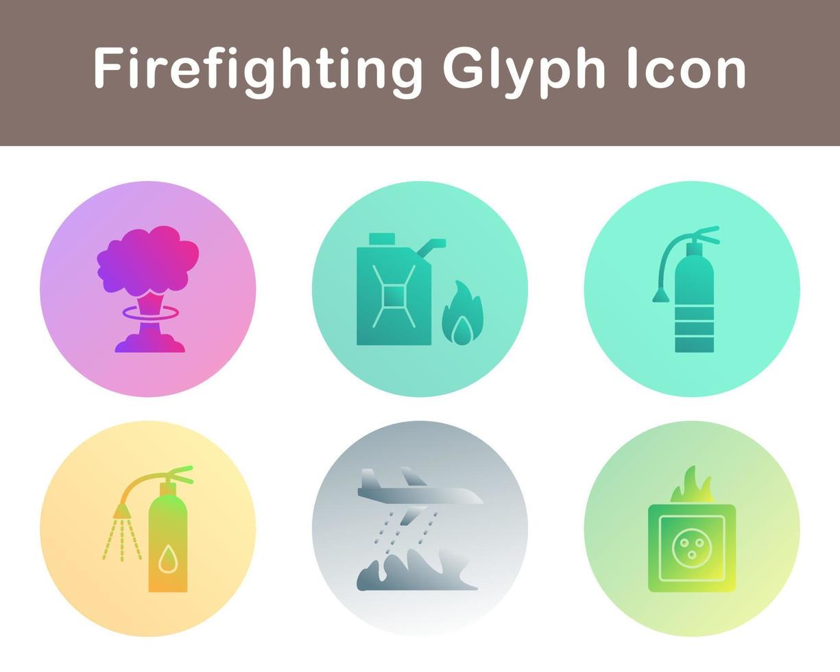 Firefighting Vector Icon Set