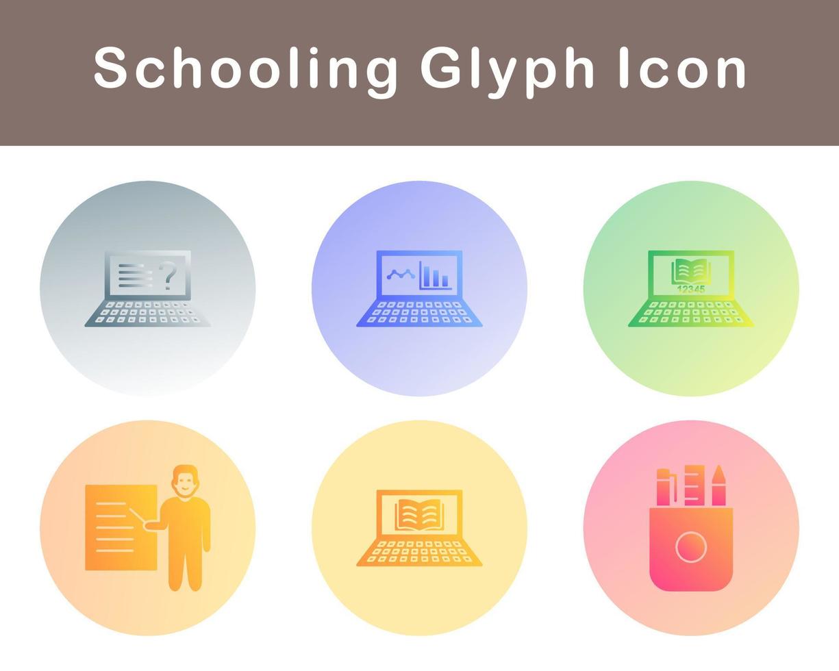 Schooling Vector Icon Set