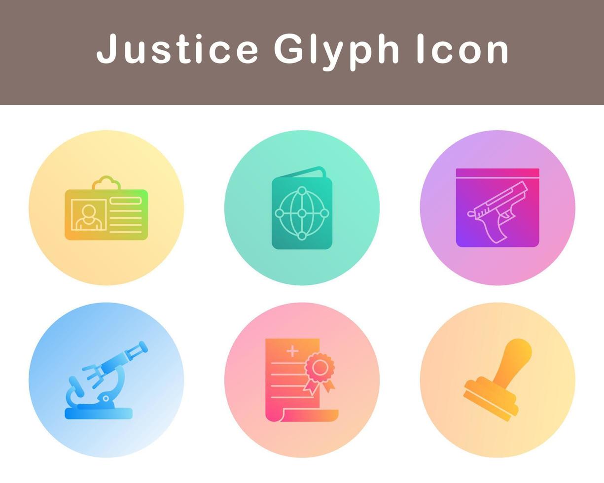 Justice Vector Icon Set