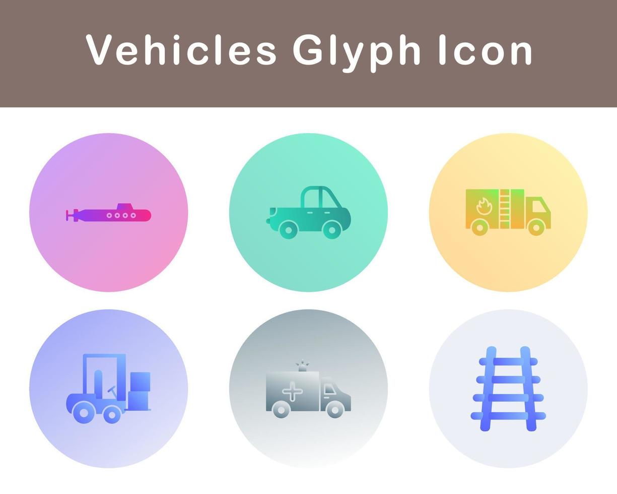 Vehicles Vector Icon Set