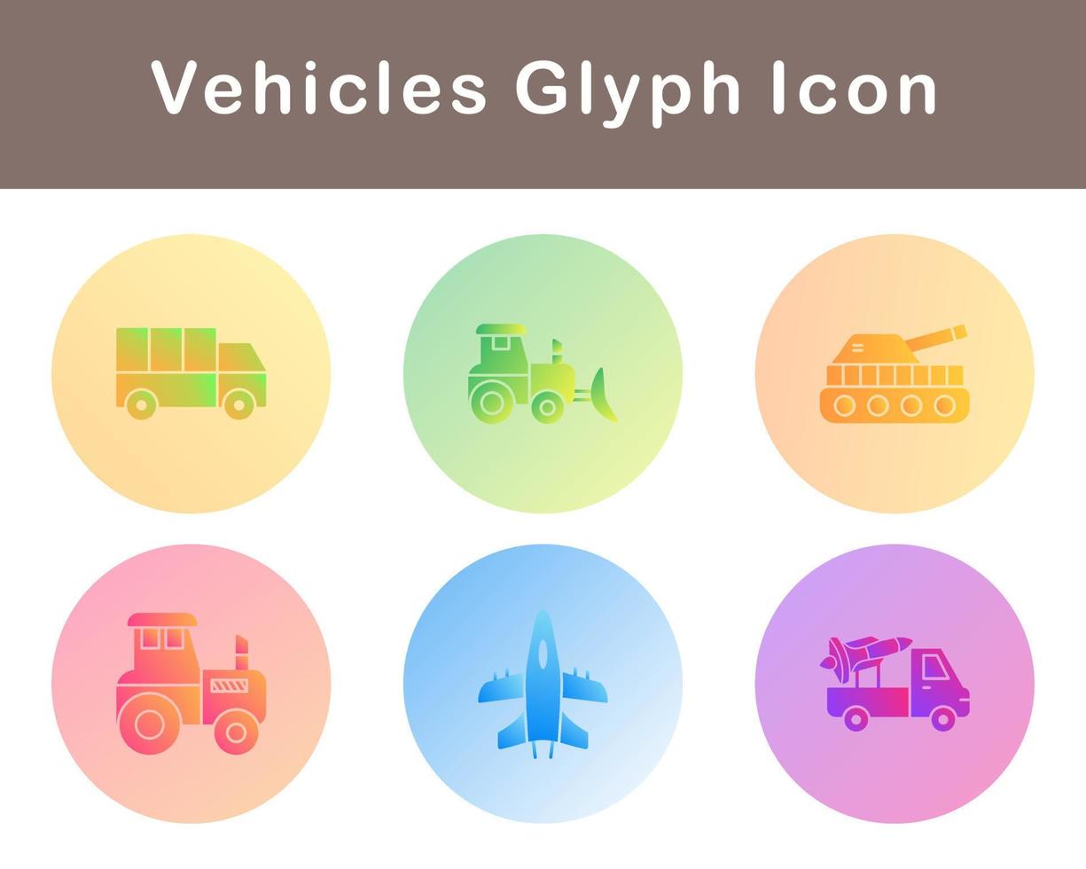 Vehicles Vector Icon Set