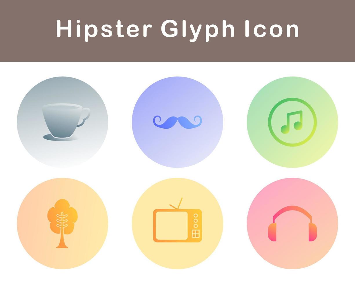 Hipster Vector Icon Set