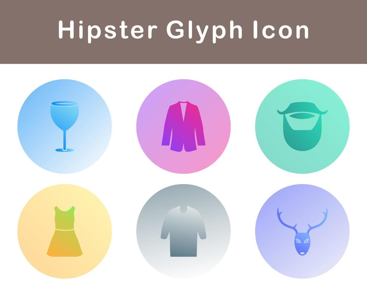 Hipster Vector Icon Set