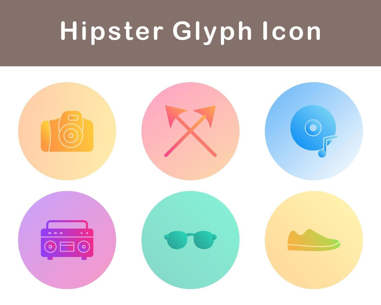 Hipster Vector Icon Set
